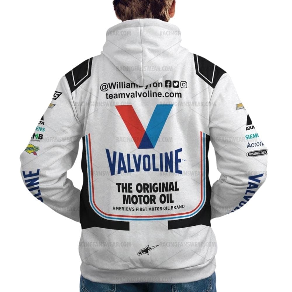 William Byron Valvoline Nascar 2023 Racing Uniform All Over Print Hoodie