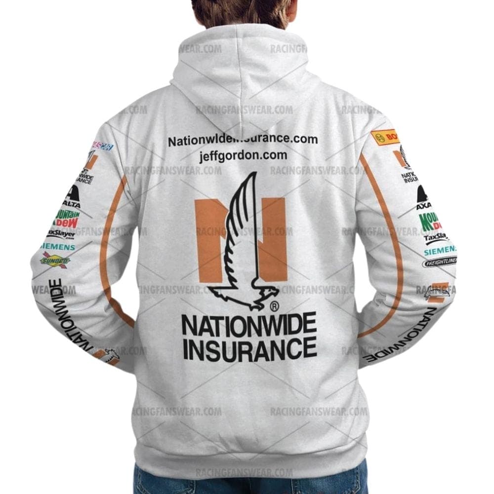 Jeff Gordon Nascar Racing Nationwide Insurance 2016 Uniform All Over Print Hoodie