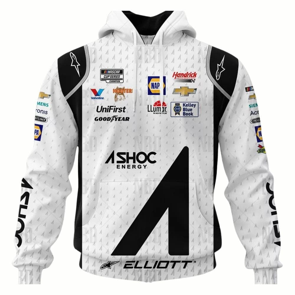 Chase Elliott 2022 ASHOC Sublimated Uniform All-over Print Hoodie