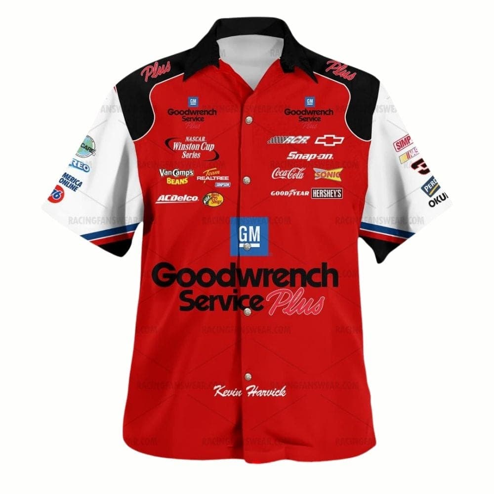 Kevin Harvick Nascar Gm Goodwrench Service Plus 2001 Racing Uniform Hawaiian Shirt