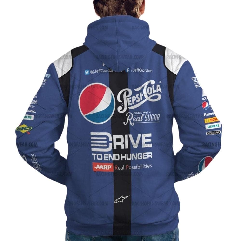Jeff Gordon Nascar Racing Pepsi Cola 2014 Uniform All Over Print Hoodie