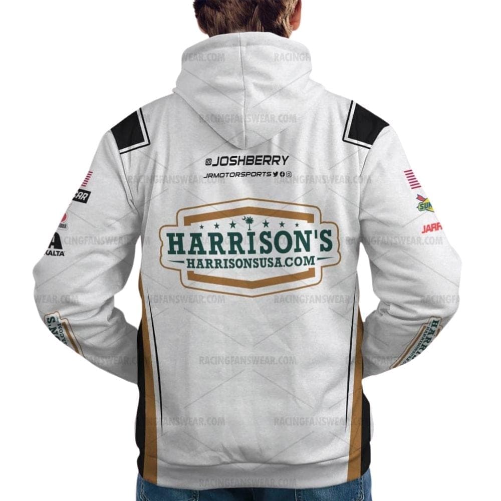Josh Berry Nascar 2022 Racing Harrisons Uniform All Over Print Hoodie