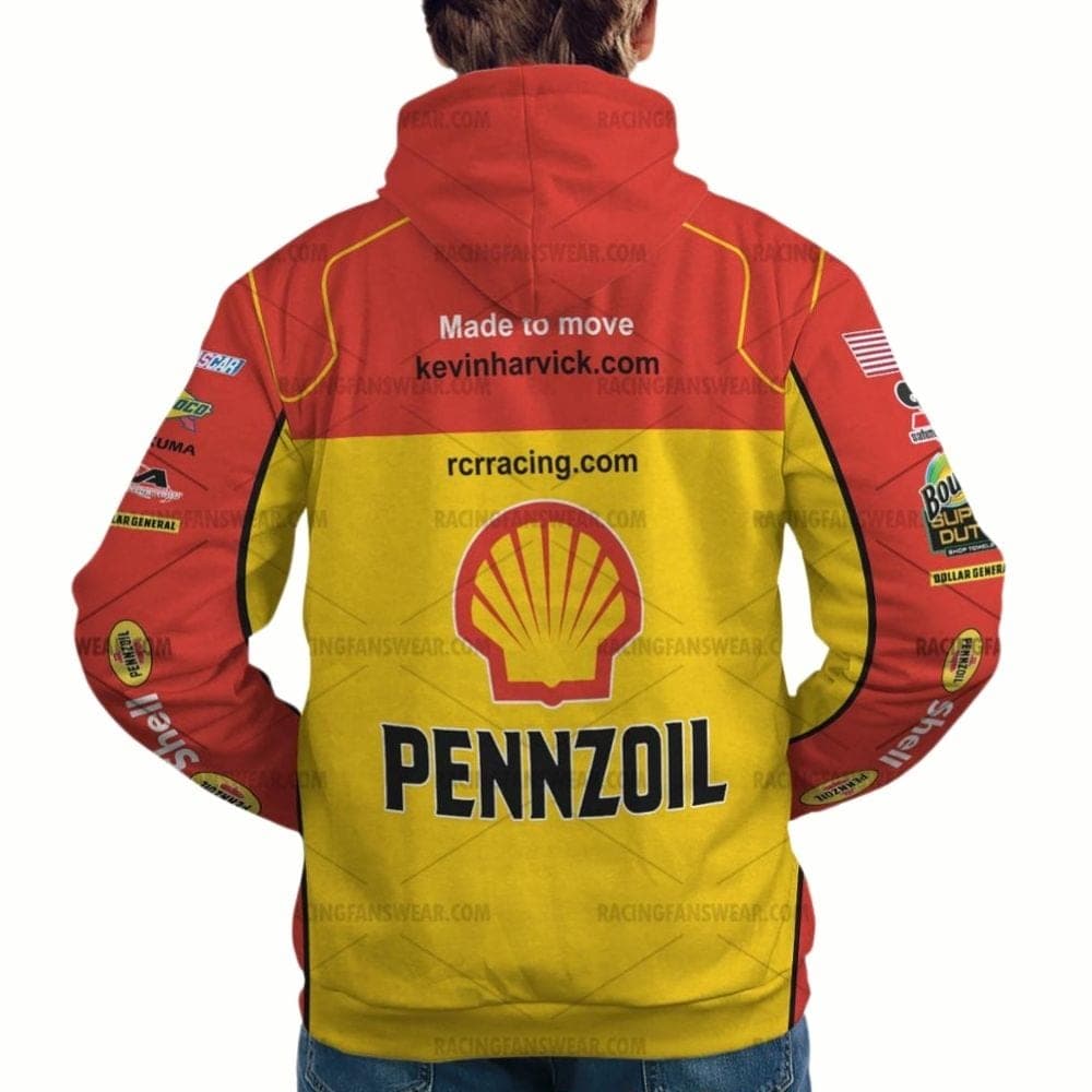 Kevin Harvick Nascar Racing 2007 Pennzoil Uniform All-over Print Hoodie