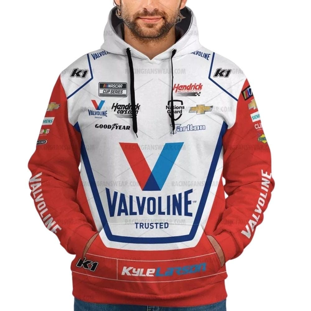 Kyle Larson Nascar 2023 Valvoline Racing All Over Print Hoodie