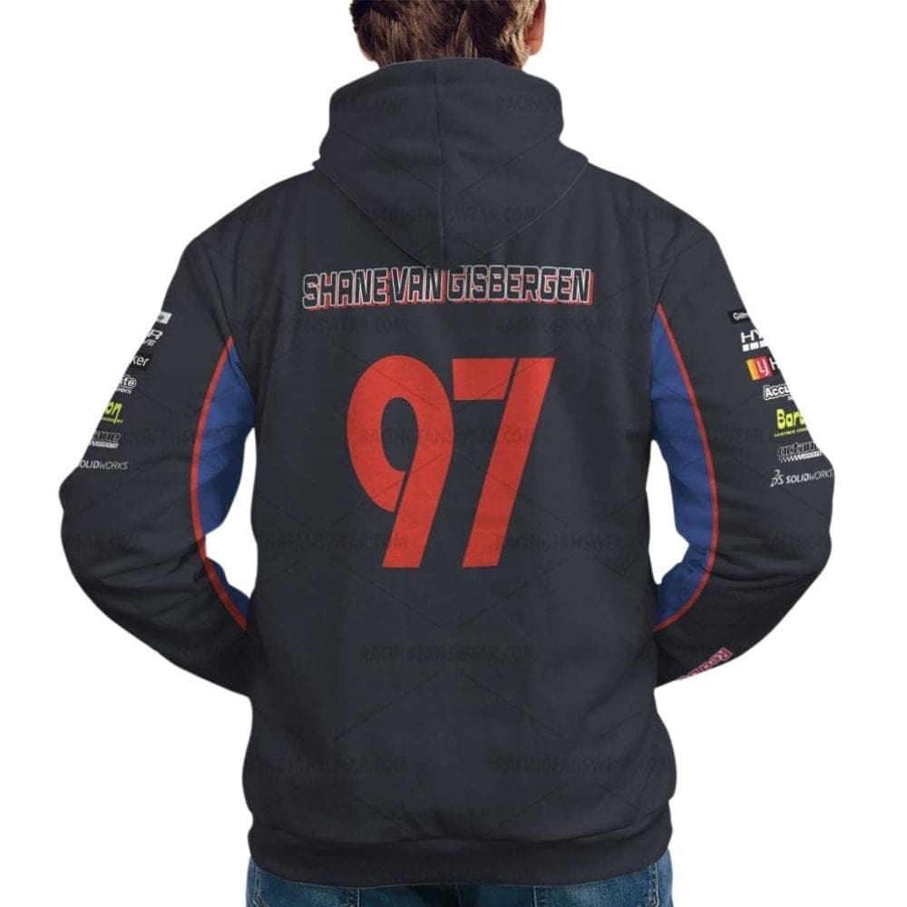 Shane Van Gisbergen Supercars Red Bull Caltex Holden Racing Uniform All Over Print Hoodie