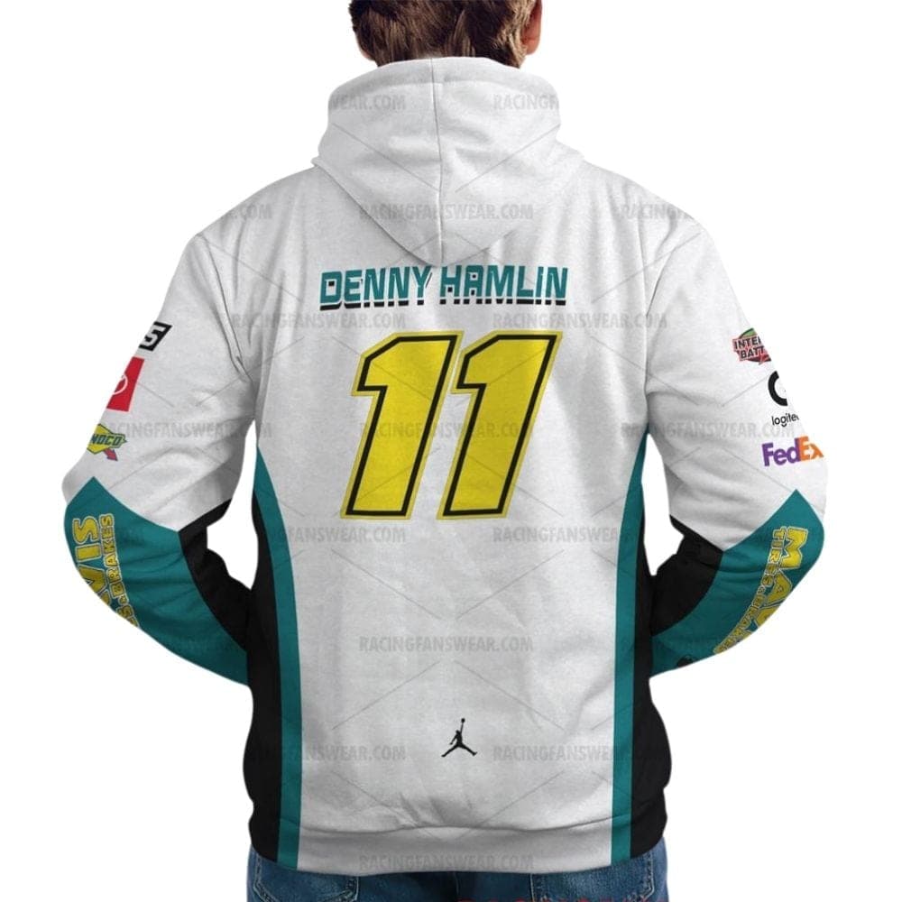 Denny Hamlin 11 Nascar 2023 Racing Mavis Tires Brakes Uniform All Over Print Hoodie