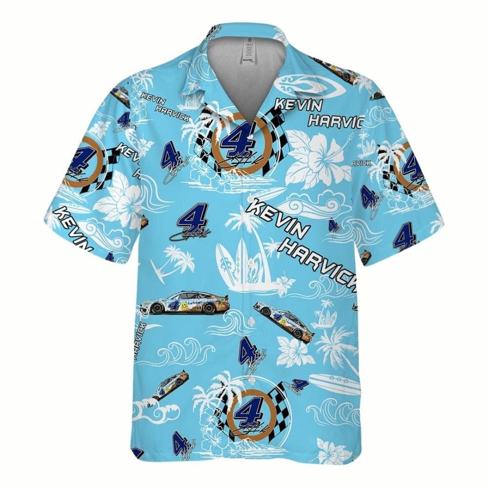 Kevin Harvick Nascar 2023 Busch Light Racing Hawaiian Shirt