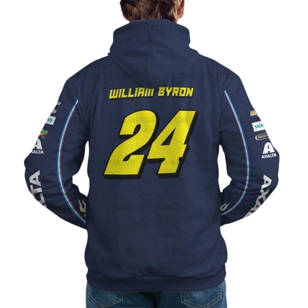 William Byron Hendrick MotorSport Axalta Nascar Racing Uniform All Over Print Hoodie