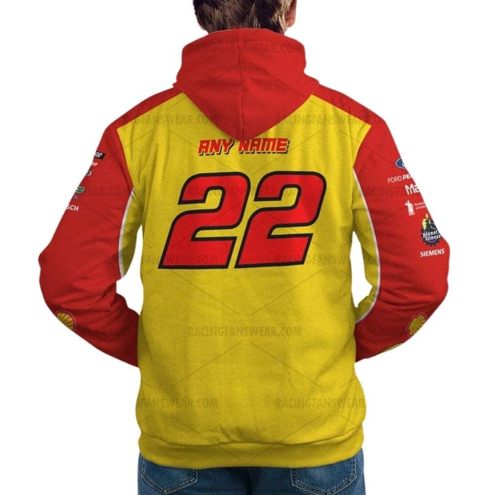 Personalized Name And Number Joey Logano 22 Nascar Racing Penn...