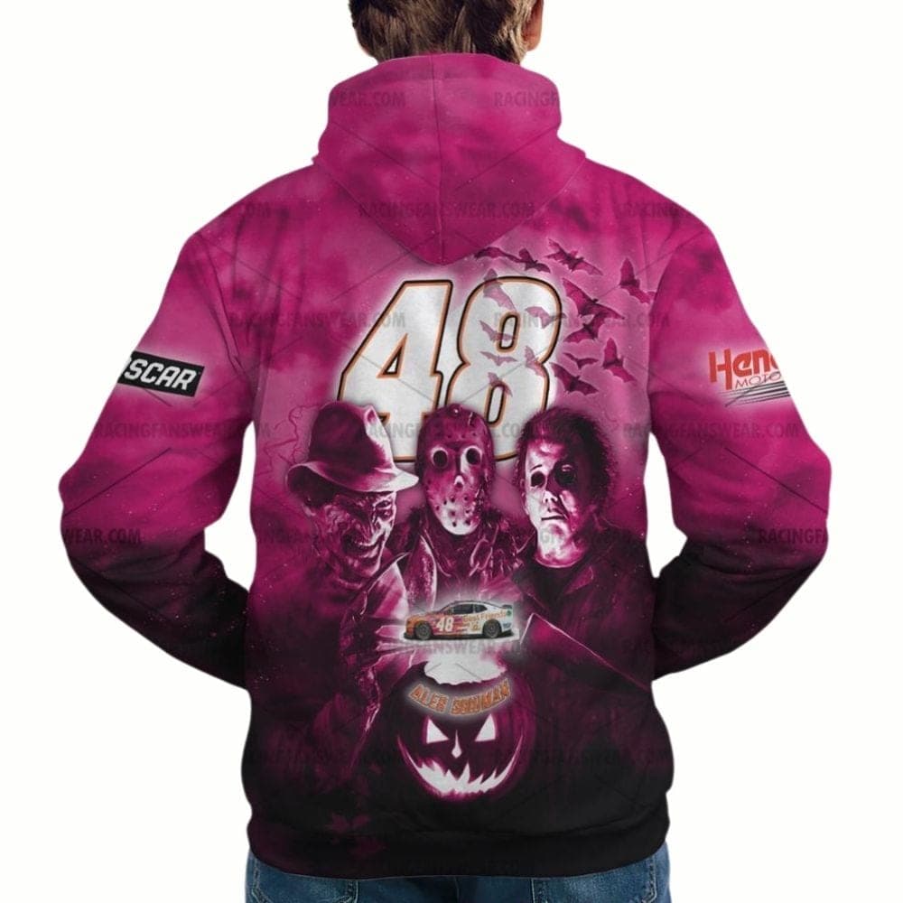 Alex Bowman And Friends Character Movies Nascar Racing Halloween All Over Print Hoodie
