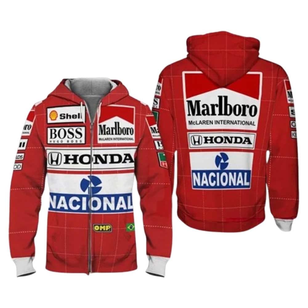Ayrton Senna Racing All-over Print Hoodie