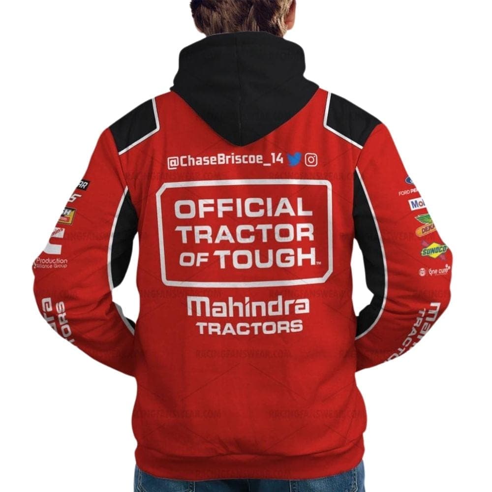 Chase Briscoe Mahindra Tractors Nascar Racing 2022 Uniform All Over Print Hoodie