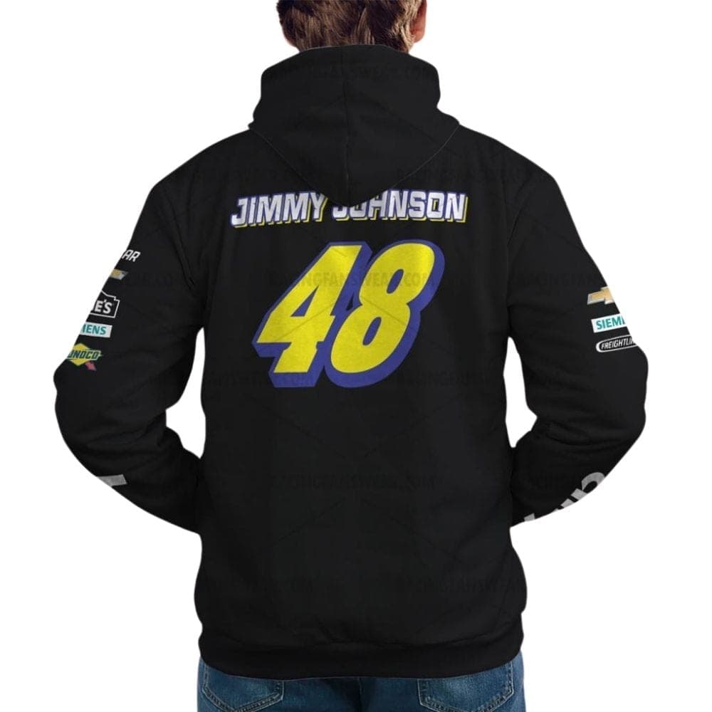 Jimmie Johnson 48 Hendrick Motorsports Nascar Ally And Chevrolet Racing Uniform All Over Print Hoodie
