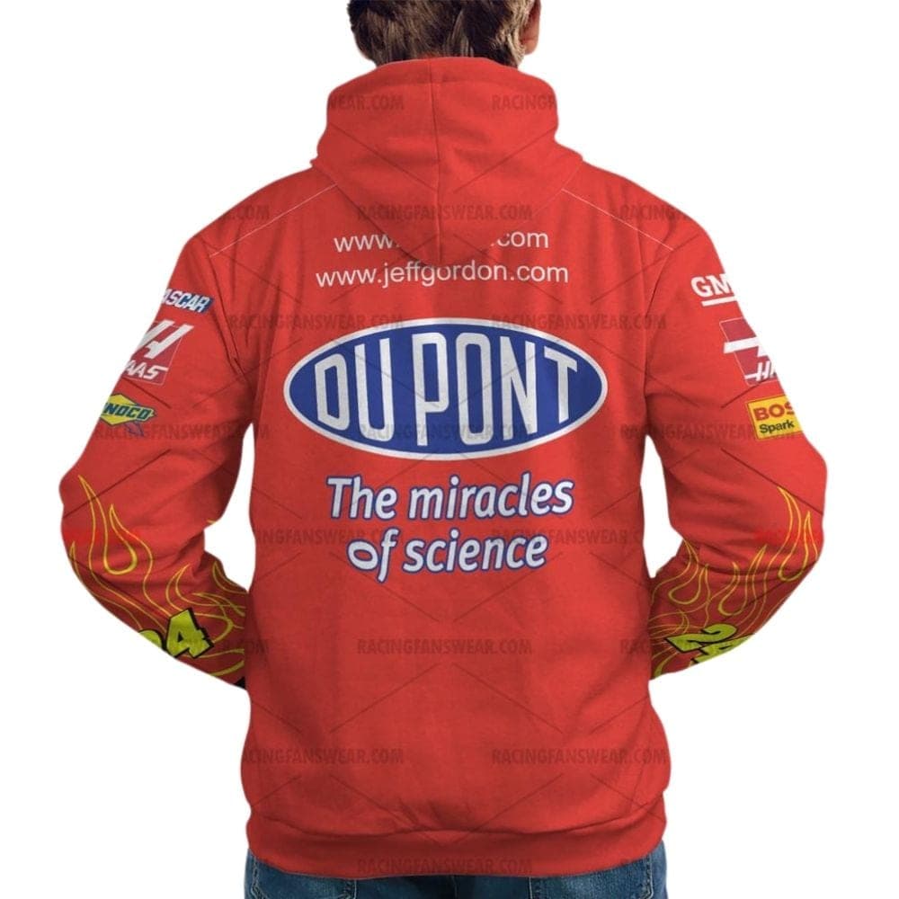 Jeff Gordon Nascar Racing Automotive Finishes Uniform All Over Print Hoodie