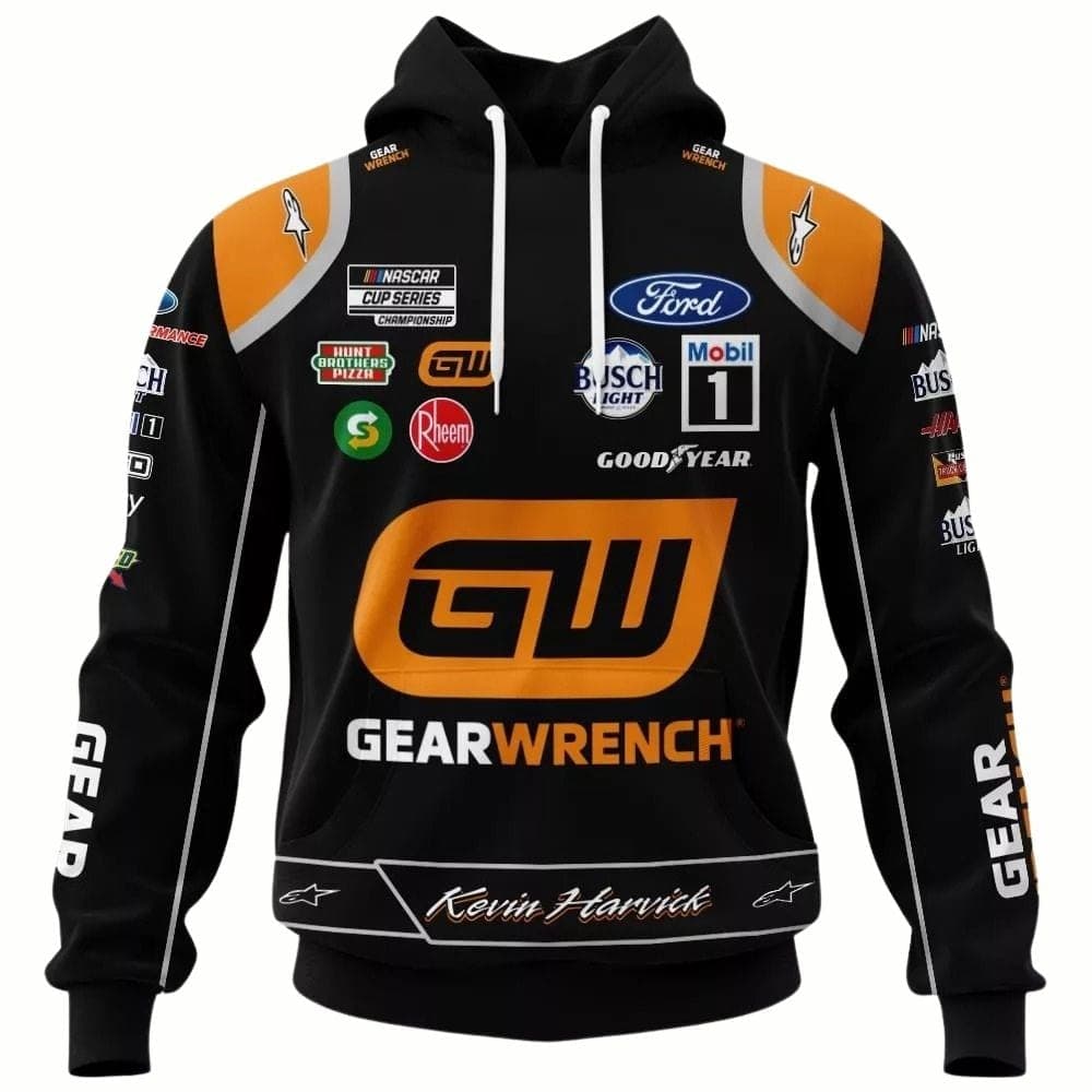 Kevin Harvick Nascar 2022 Wearwrench Racing Uniform All-over Print Hoodie