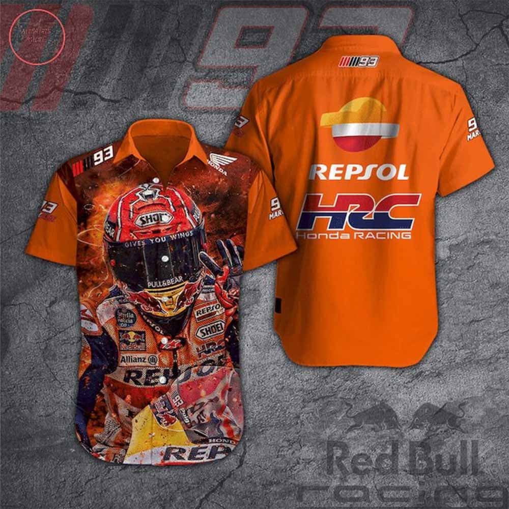 Repsol Honda Team Marc Marquez 93 Hawaiian Shirt