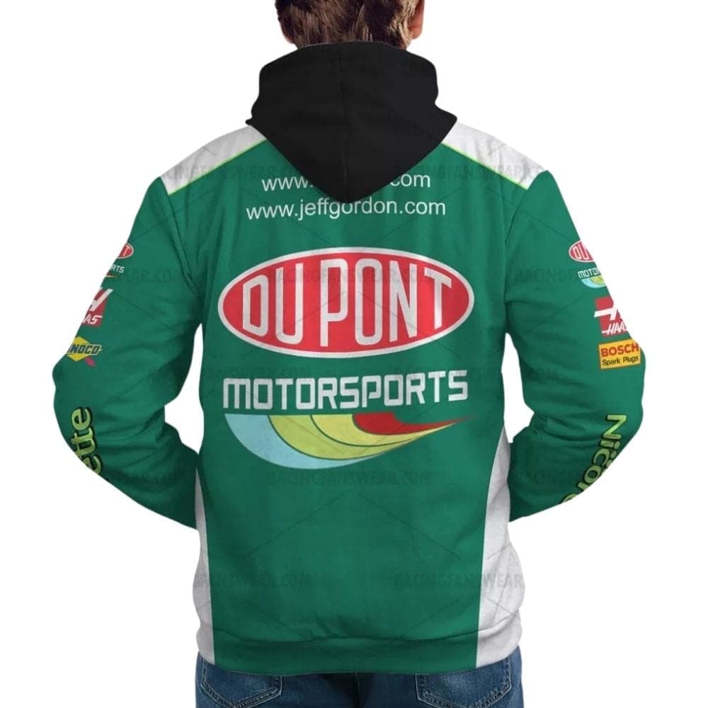 Jeff Gordon Nascar Racing Nicorette Uniform All Over Print Hoodie