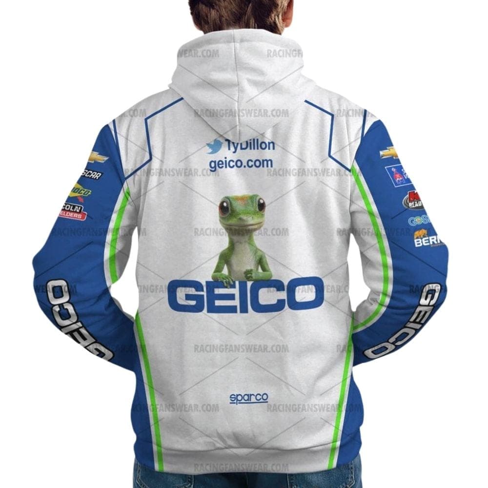 Ty Dillon Nascar Racing 2019 Geico Uniform All Over Print Hoodie