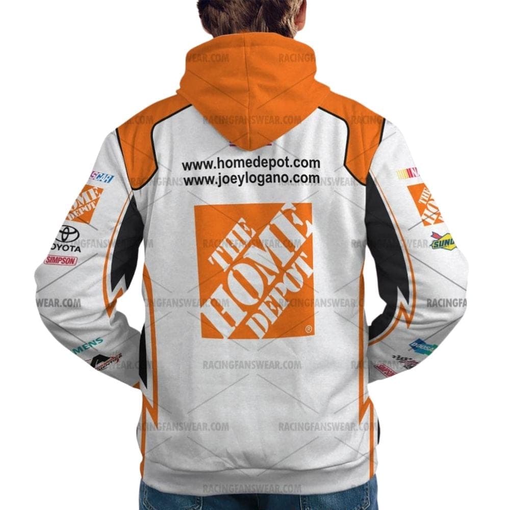 Joey Logano Nascar Racing The Home Depot 2010 Uniform All Over Print Hoodie