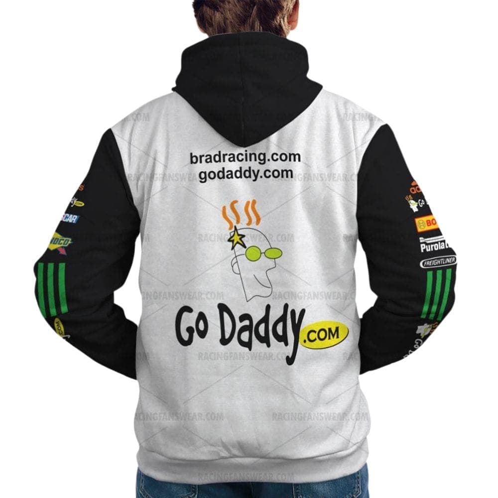 Brad Keselowski Nascar Go Daddy Racing Uniform All Over Print Hoodie