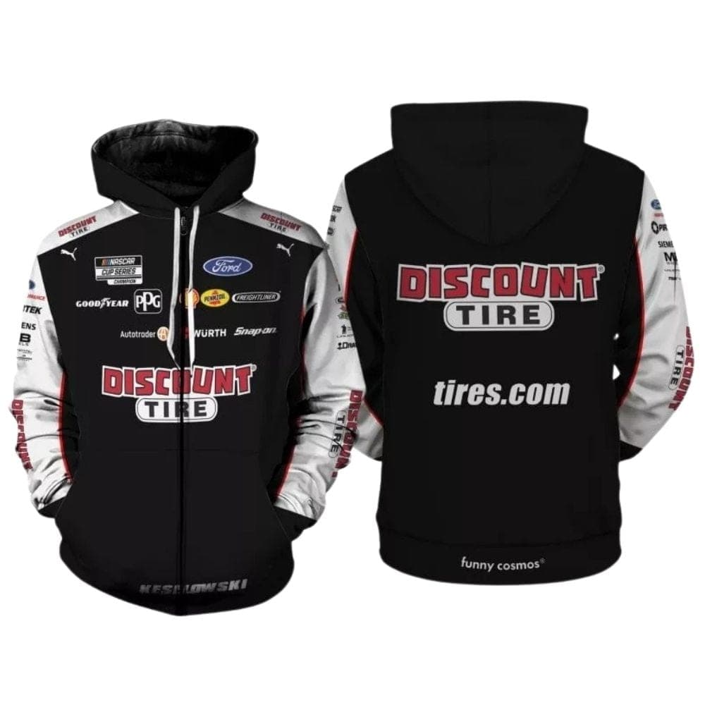 Brad Keselowski Nascar 2022 Discount Tire Racing Uniform All Over Print Hoodie