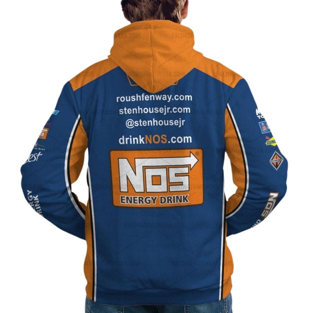 Ricky Stenhouse Jr Nascar 2014 Racing Nos Energy Drink Uniform All Over Print Hoodie
