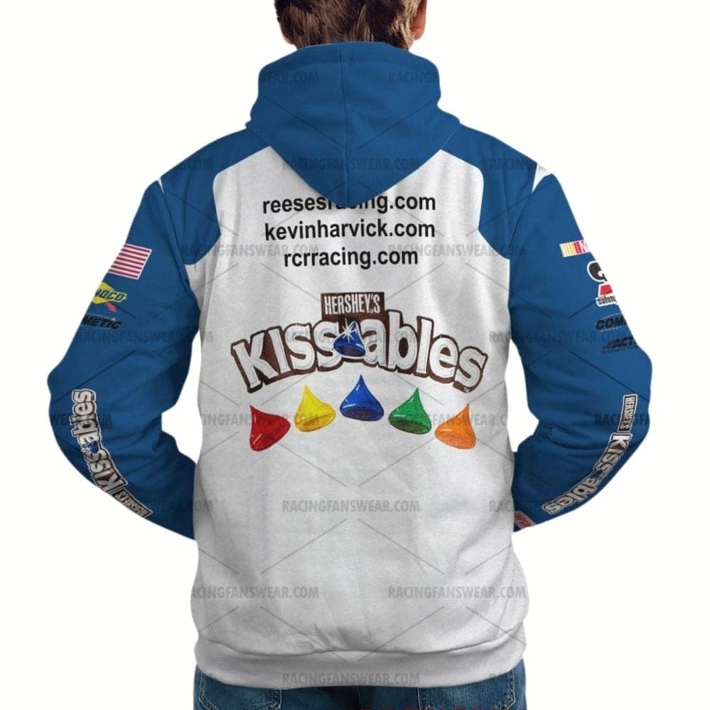 Kevin Harvick Nascar Racing 2000s Hershey's Kissables Uniform All-over Print Hoodie