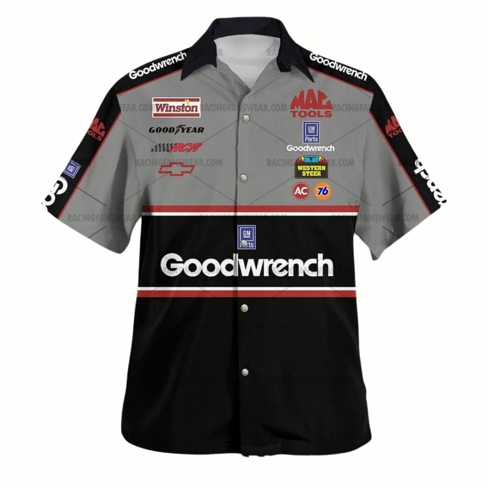 Dale Earnhardt Nascar Racing 2004 Goodwrench Signature Uniform Hawaiian Shirt