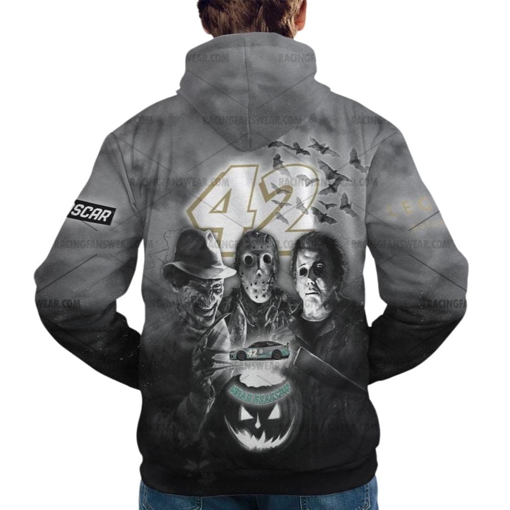 Noah Gragson 42 Nascar Racing With Friends Horror Halloween All Over Print Hoodie