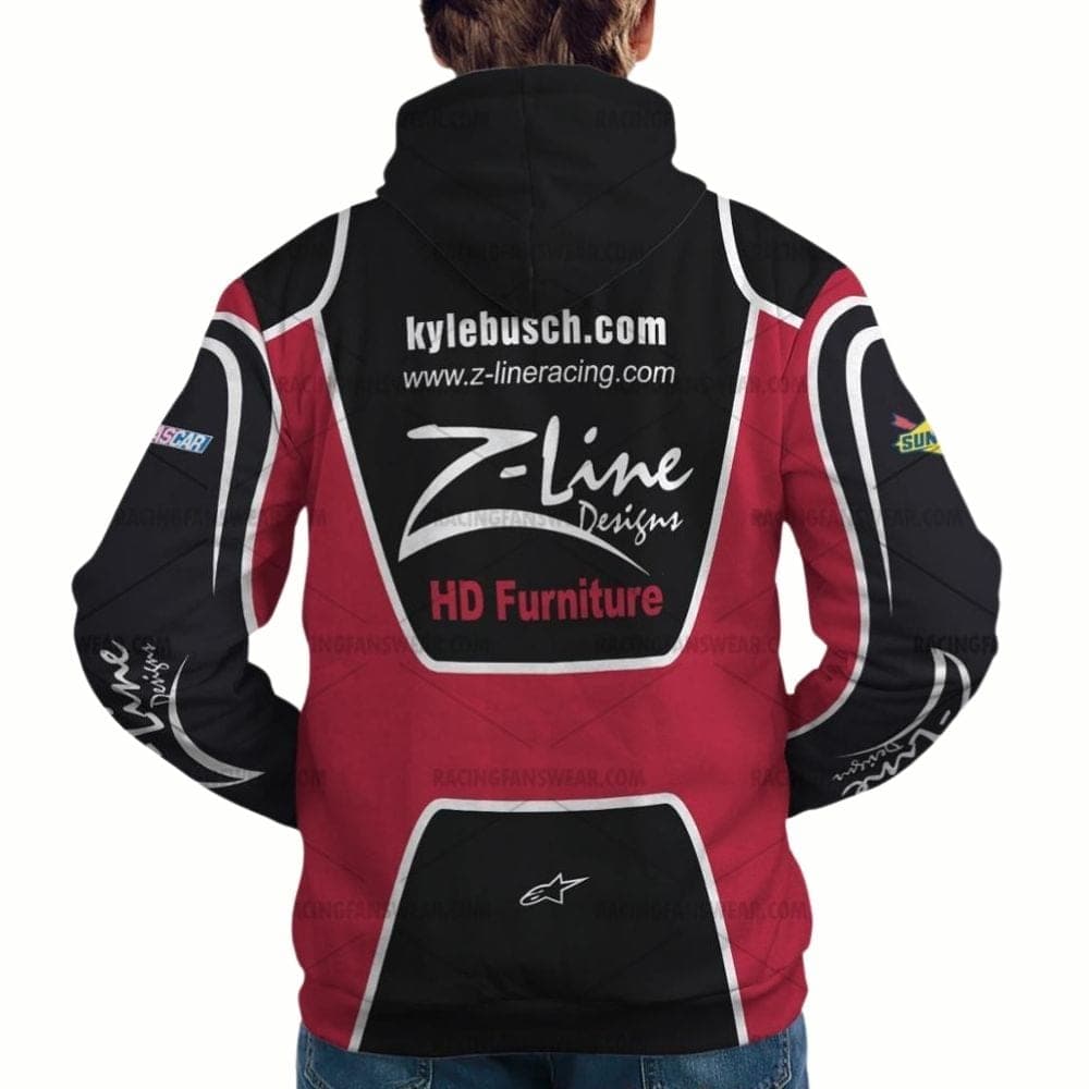 Kyle Busch Nascar Racing 2009 Z-line HD Furniture Signature Uniform All-over Print Hoodie
