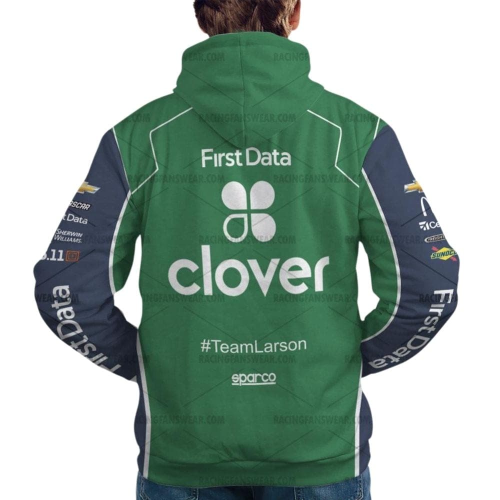 Kyle Larson Nascar Clover Racing 2018 Uniform All Over Print Hoodie