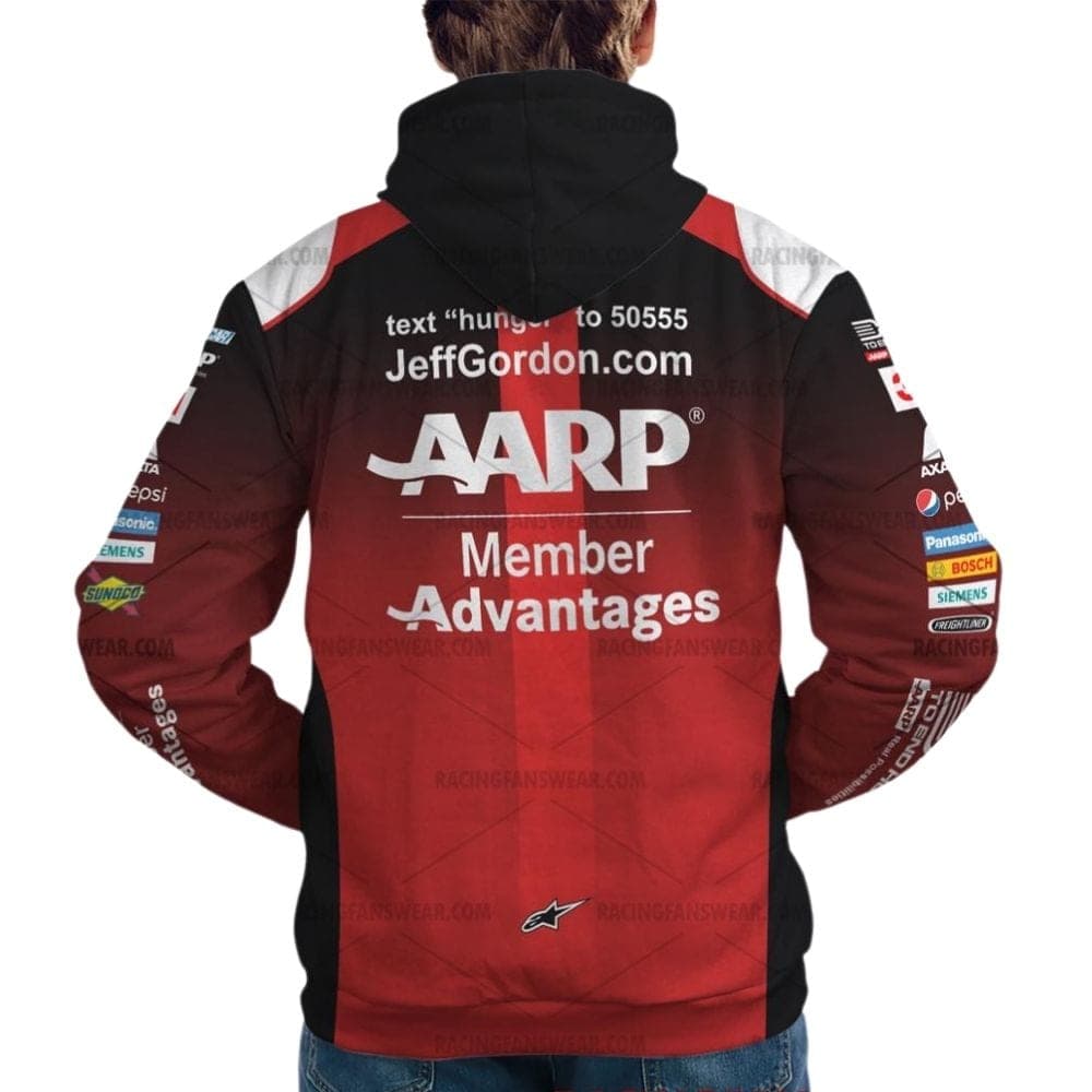 Jeff Gordon Nascar Racing 2015 AARP Uniform All Over Print Hoodie