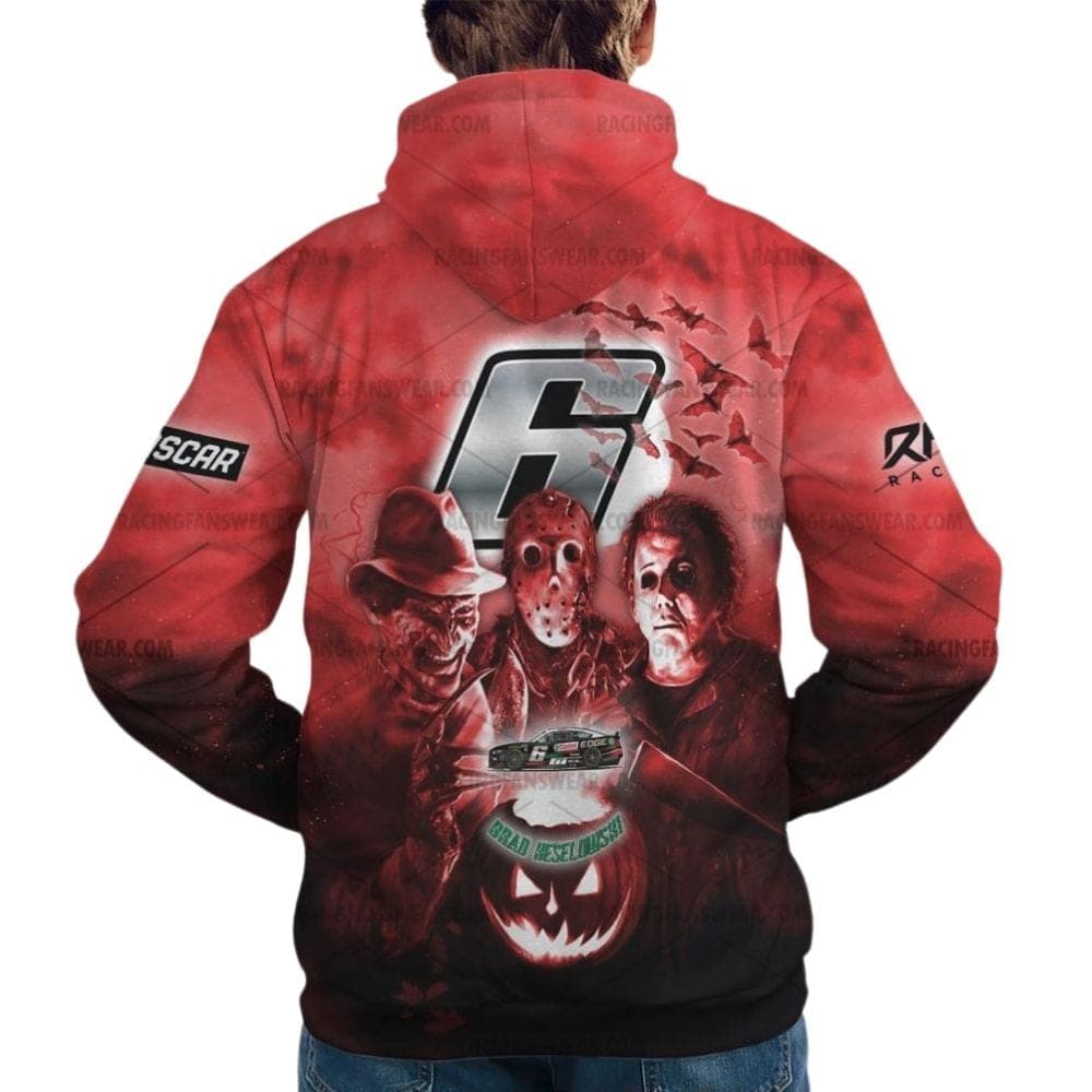 Brad Keselowski 6 Nascar Racing With Friends Horror Halloween All Over Print Hoodie