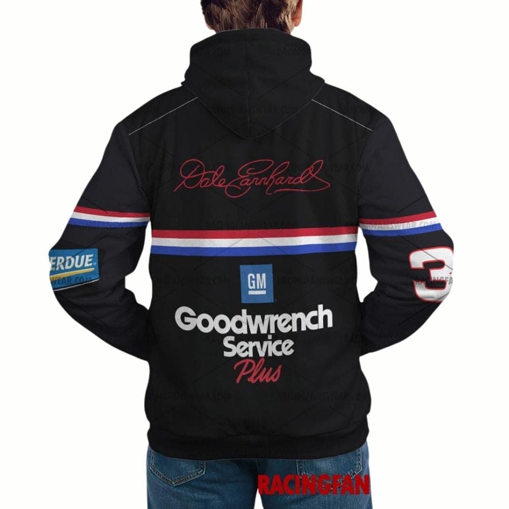 Dale Earnhardt Nascar Racing 90s GM Goodwrench Service Plus and Coca Cola Uniform All-over Print Hoodie