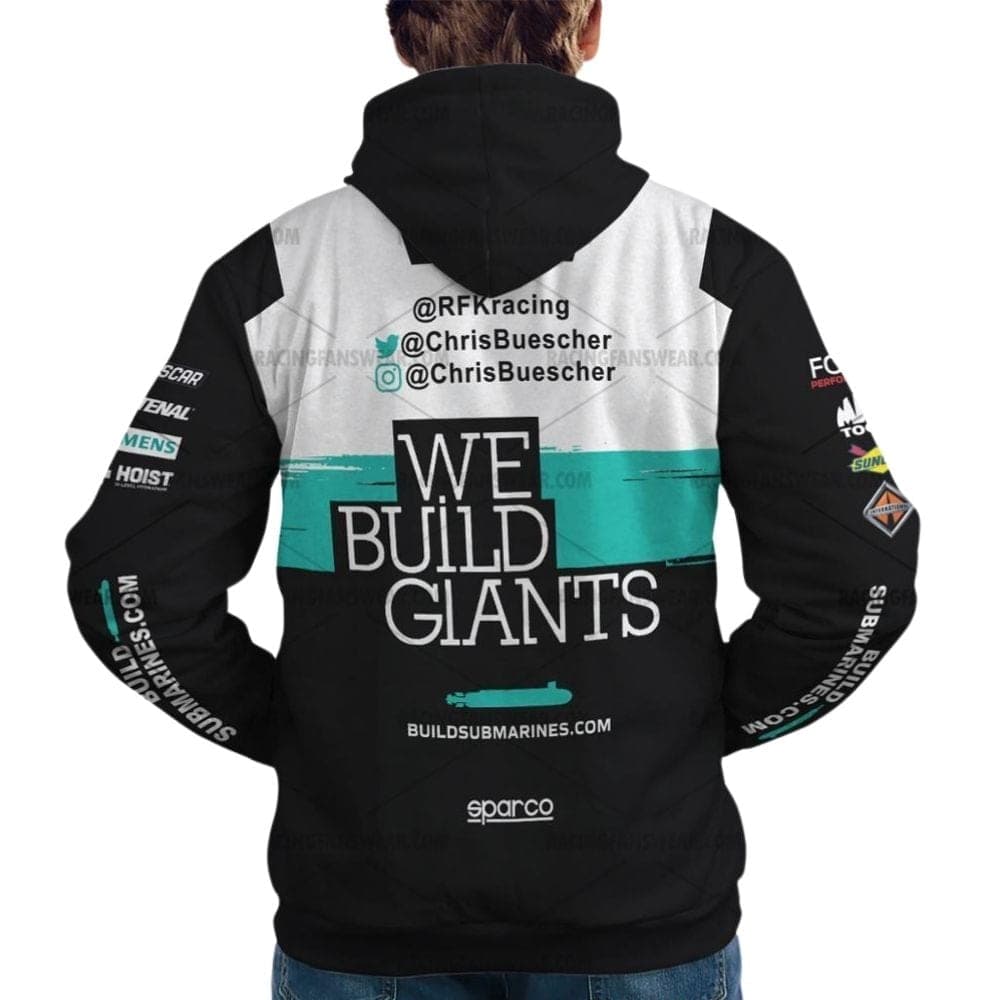 Chris Buescher Nascar Racing 2024 Uniform All Over Print Hoodie