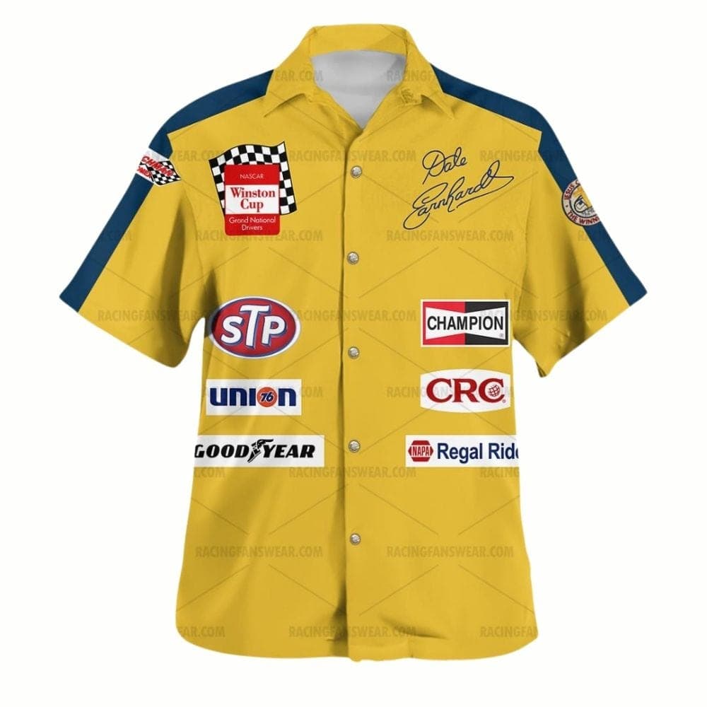 Dale Earnhardt Nascar 1980 Osterlund Signature Racing Uniform Hawaiian Shirt