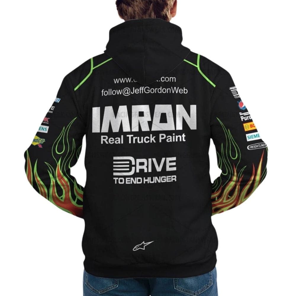 Jeff Gordon Nascar Racing Imron Real Truck Paint Uniform All Over Print Hoodie