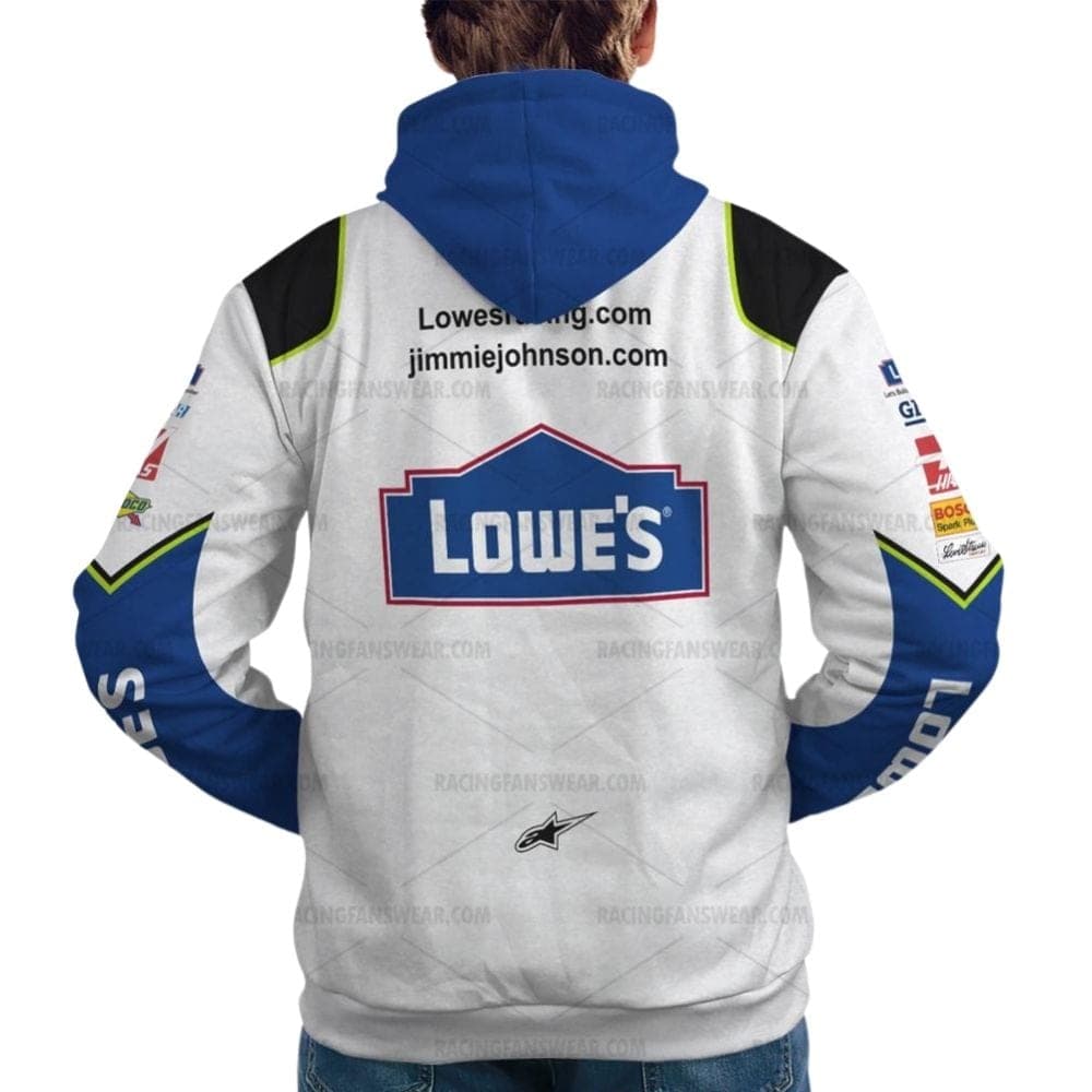 Jimmie Johnson Nascar Lowe's 2007 Racing Uniform All Over Print Hoodie