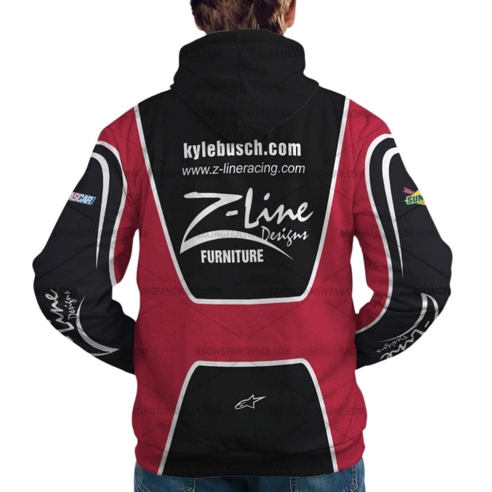 Kyle Busch Nascar Racing 2012 Z-Line Designs Funiture Uniform All-over Print Hoodie