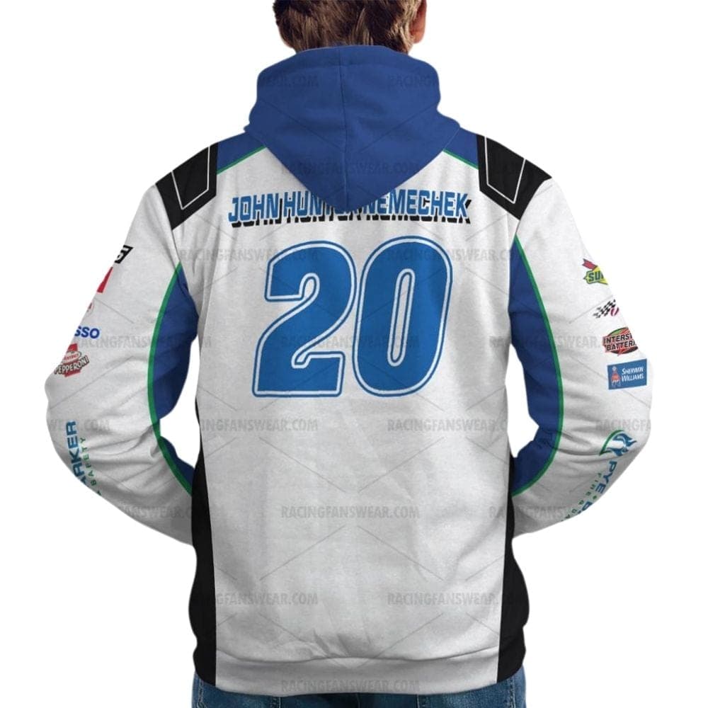 John Hunter Nemechek 20 Nascar 2023 Pye Barker Fire Safety Racing Uniform All Over Print Hoodie