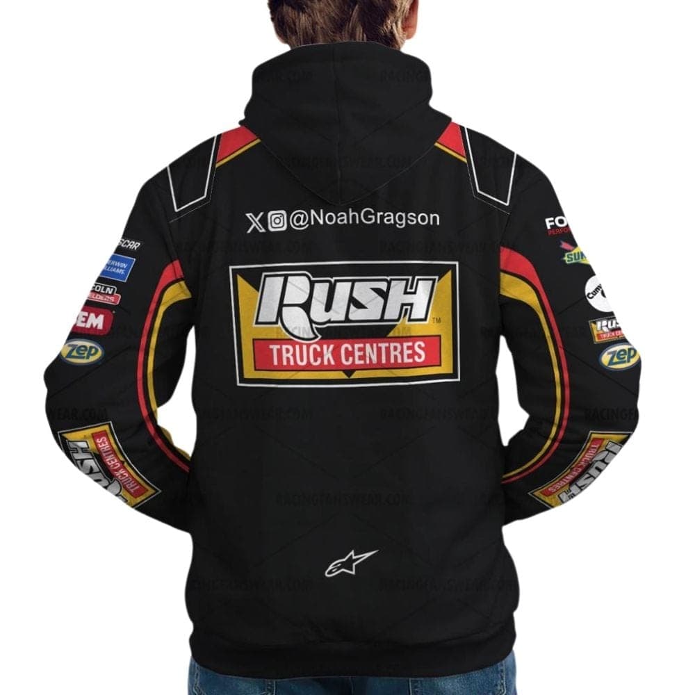 Noah Gragson Nascar Racing 2025 Rush Truck Centres Uniform All Over Print Hoodie