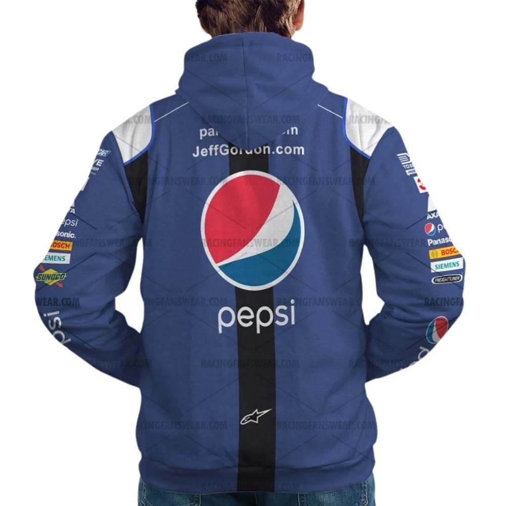Jeff Gordon Nascar Racing 2015 Pepsi Uniform All Over Print Hoodie