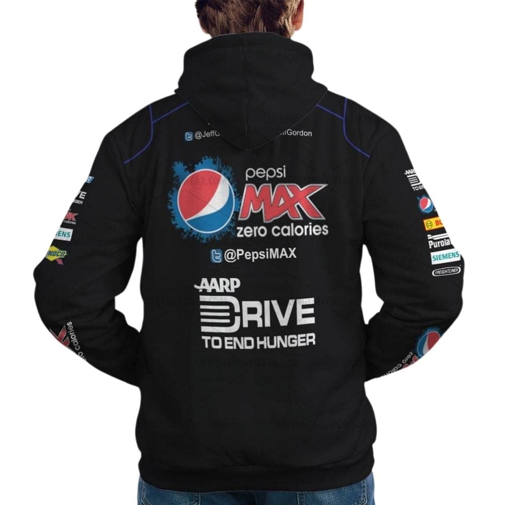Jeff Gordon Nascar Pepsi Max Racing Uniform All Over Print Hoodie