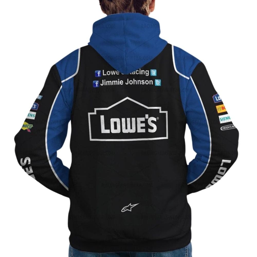 Jimmie Johnson Nascar Lowe 2013 Racing Uniform All Over Print Hoodie