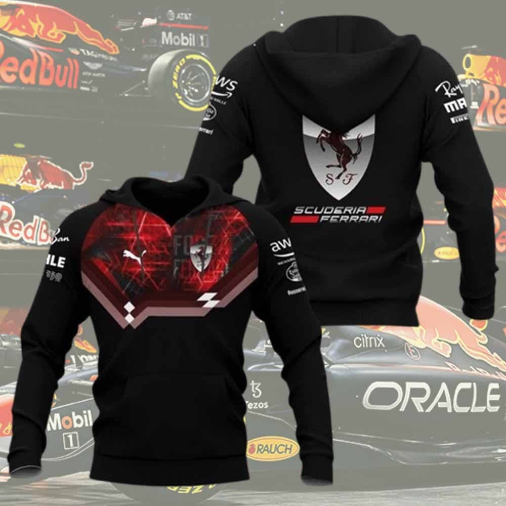 Great Scuderia Ferrari F1 Racing All-over Print Hoodie