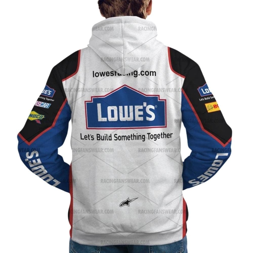 Jimmie Johnson Nascar Racing Lowe's 2009 Uniform All Over Print Hoodie