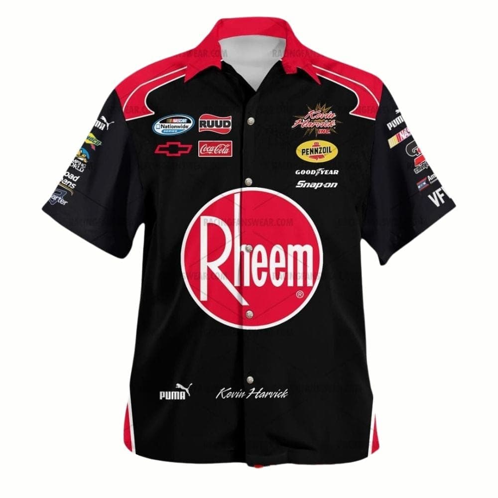 Kevin Harvick Rheem Nascar Racing Hawaiian Shirt