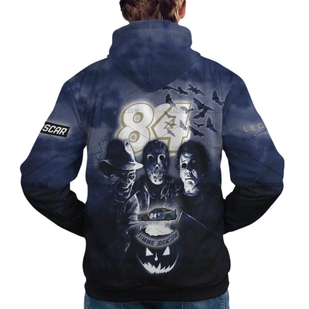 Jimmie Johnson Nascar Racing With Friends Horror Halloween All Over Print Hoodie