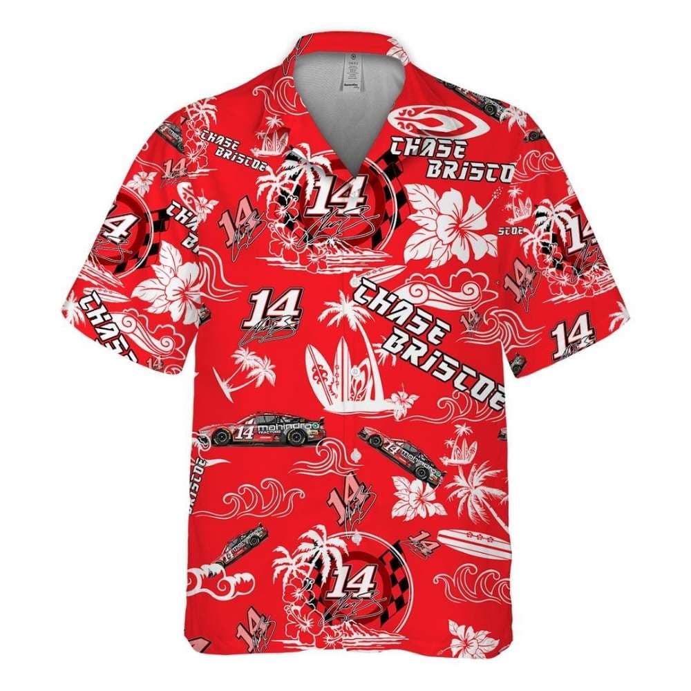 Chase Briscoe Nascar Racing Signature Flower Tropical Hawaiian Shirt