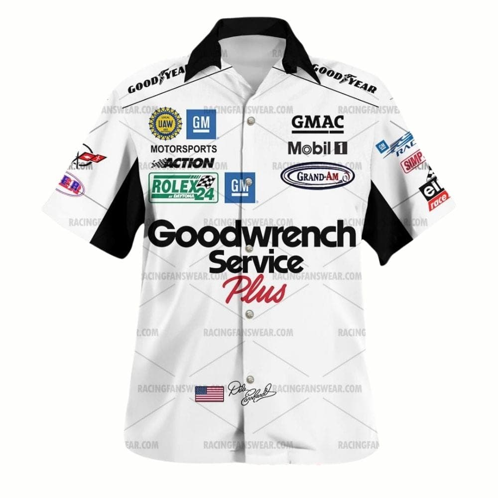 Dale Earnhardt Nascar Racing GM Goodwrench Service Uniform Hawaiian Shirt